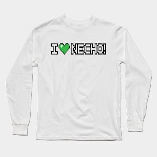 I Love Necho System 8 Bit Heart Long Sleeve T-Shirt